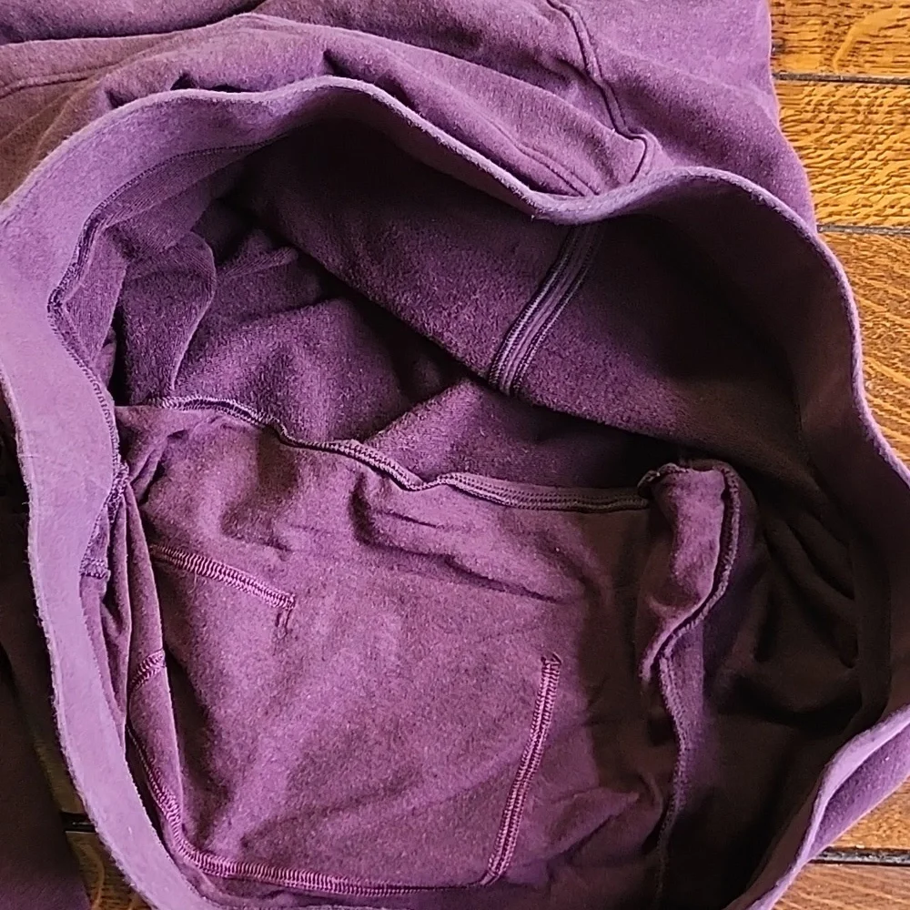 lululemon Stress Less athletica Maroon Cowl Neck Sweater Size 6
